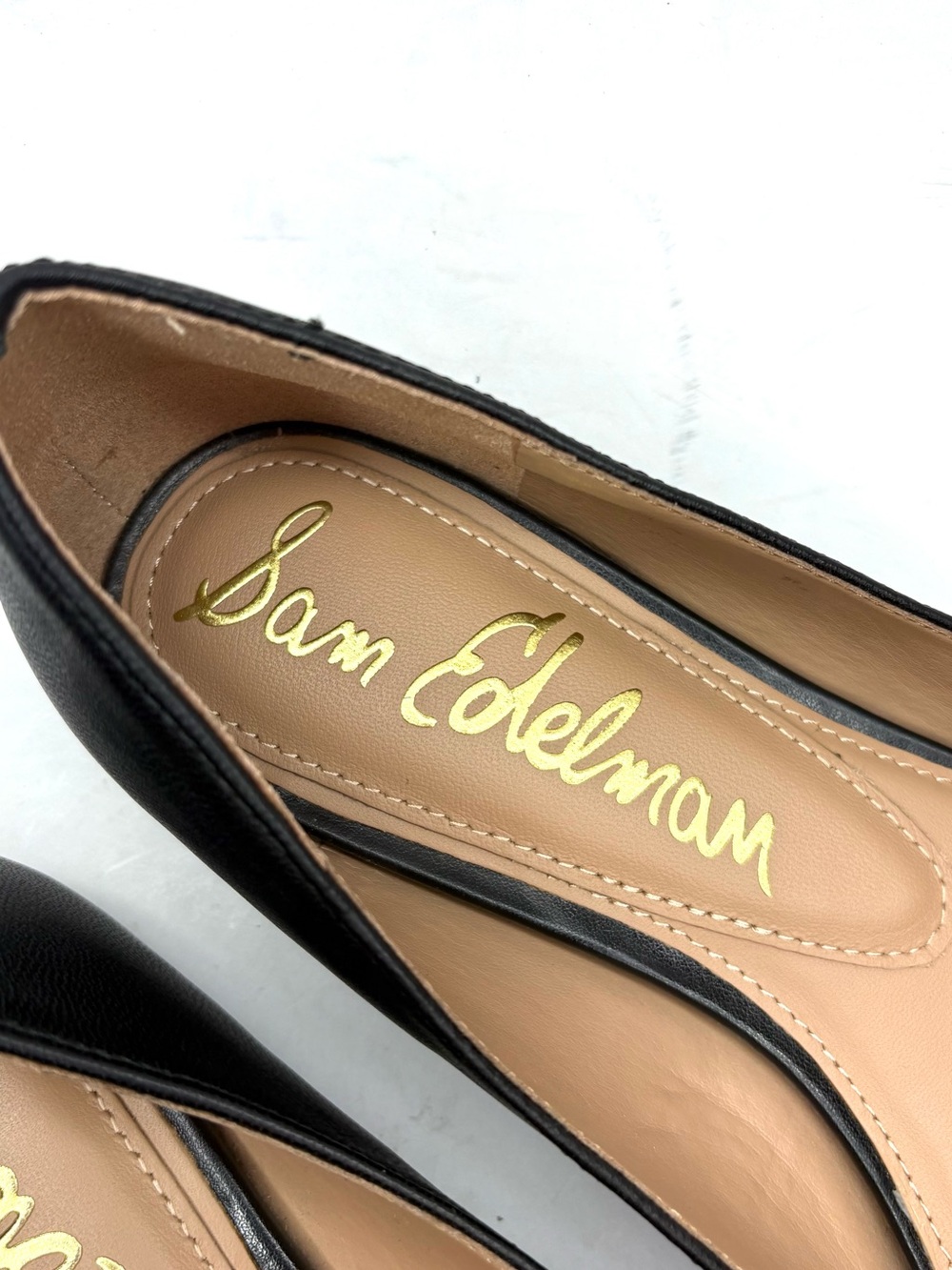 Sam Edelman Black Leather Horse-bit Flats | 9 - Picture 4 of 10